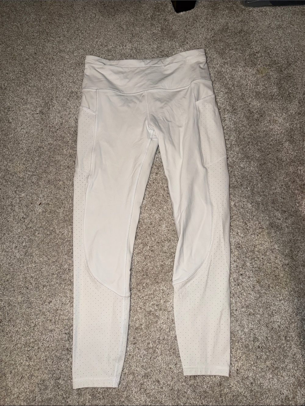 lululemon athletica White Perforated Leggings